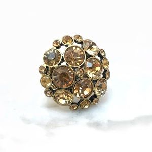 Jewelry - Topaz Rhinestone Cocktail Ring Jewelry - Topaz Rhinestone Cocktail Ring